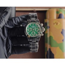 ROLEX  데이토나 시리즈, 크기 43mm ,크로노그래프 쿼츠 무브먼트 세라믹 스트랩 오리지널 버클